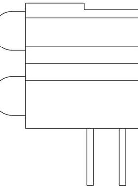 5680F5;1《LED Circuit Board Indicators T1 LED 2 Hi R/A AS》