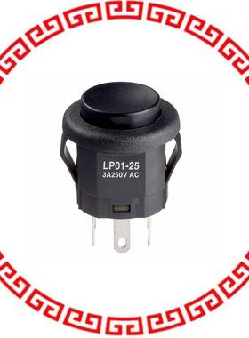 LP0125CMKW01A SWITCH PUSHBUTTON DPDT 3A 125V