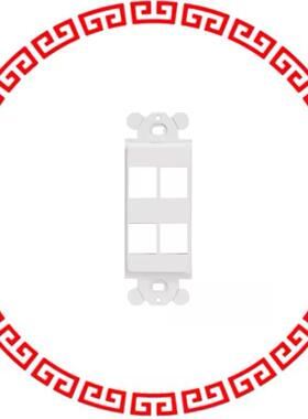 NK4RMFIG FACEPLATE 4PORT GRAY