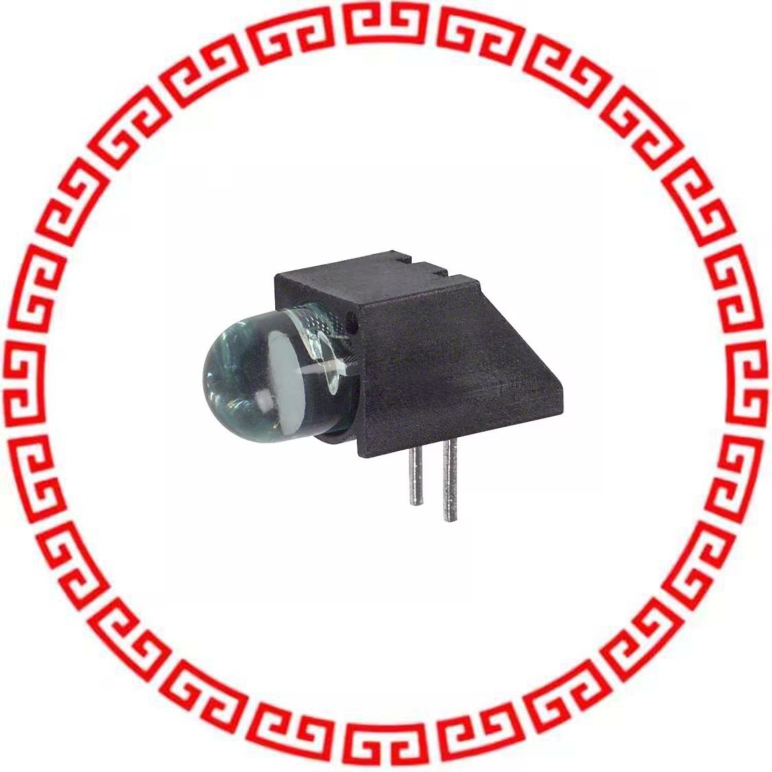 5505607F LED 5MM RT ANG SUP CLR GRN PCMNT