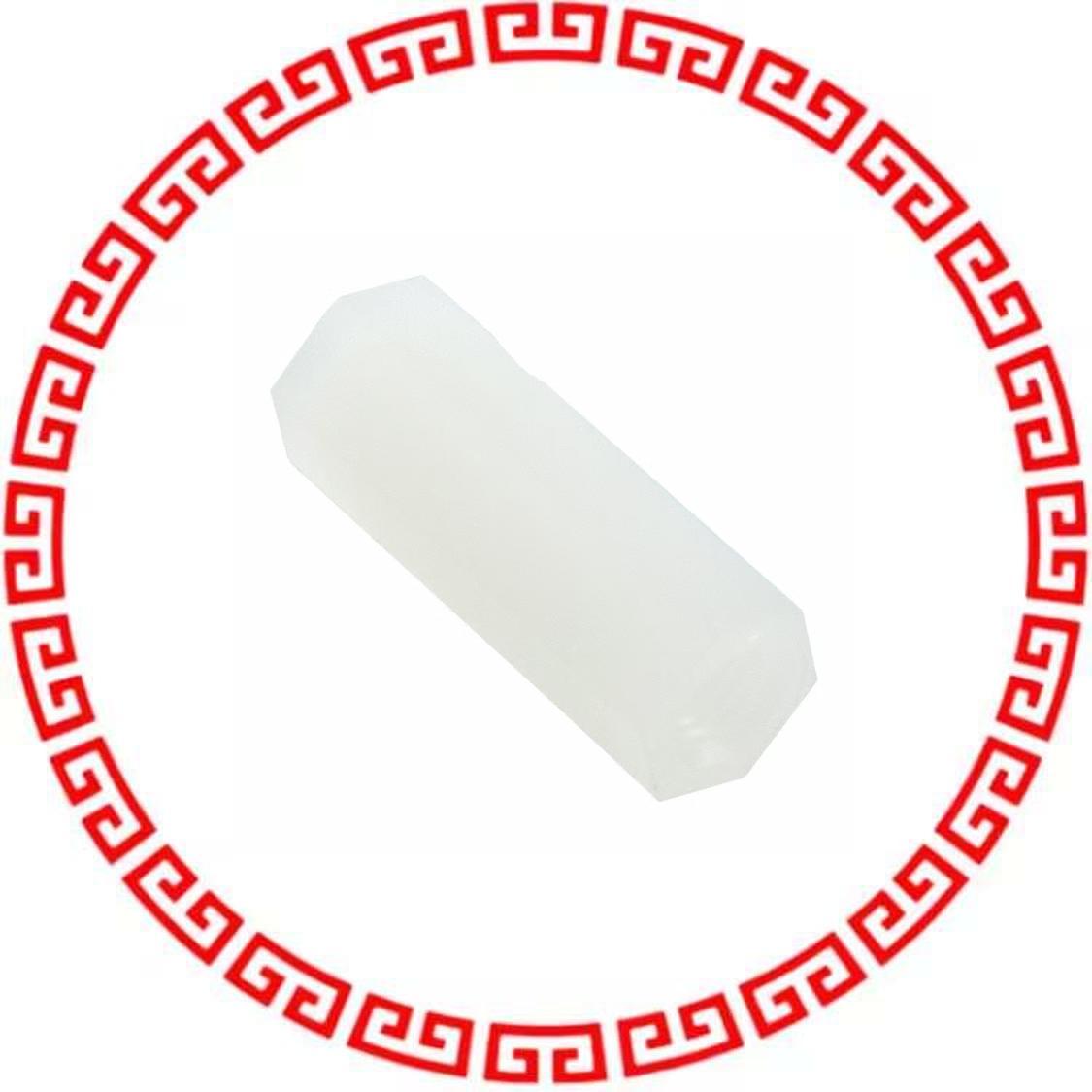 R30-1611600 HEX STANDOFF M3X0.5 NYLON 16MM
