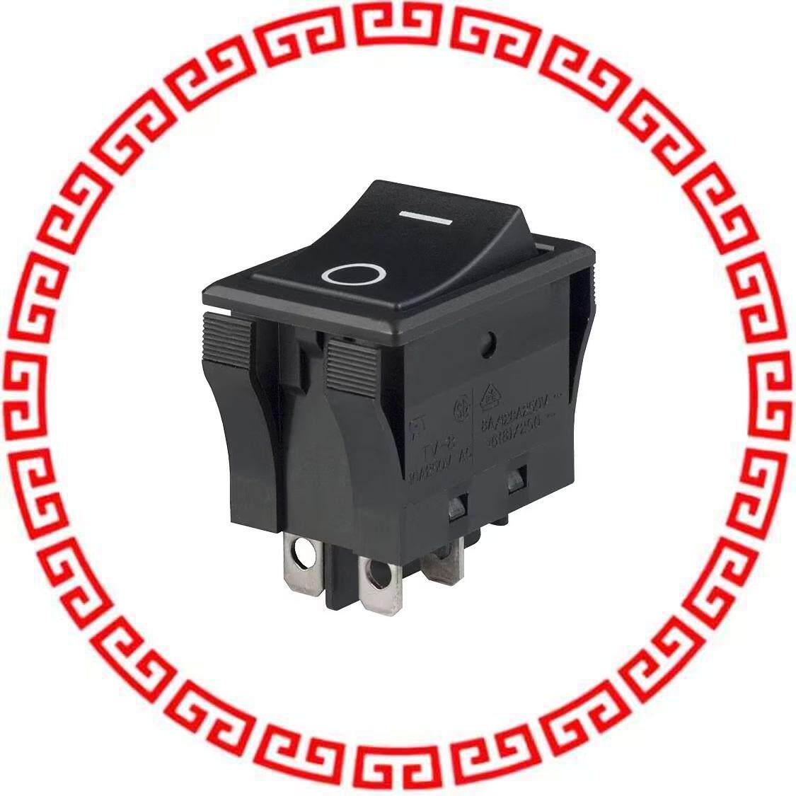 JWL21RA1A SWITCH ROCKER DPST 16A 125V