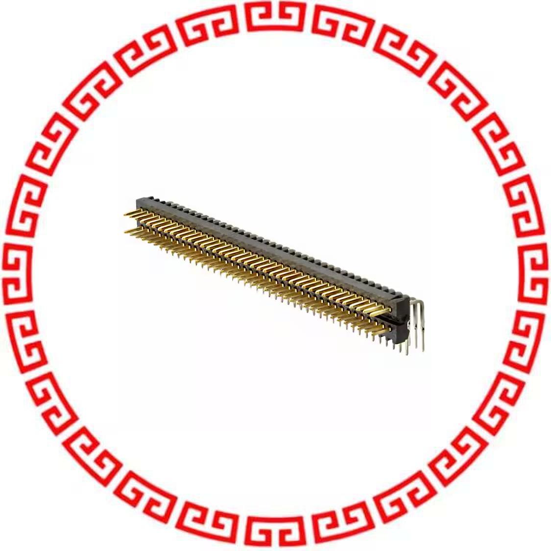 6-104118-6 CONN HEADER 80POS DUAL R/A GOLD