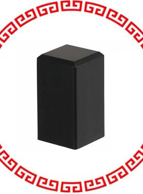 1SBLK CAP PUSHBUTTON SQUARE BLACK