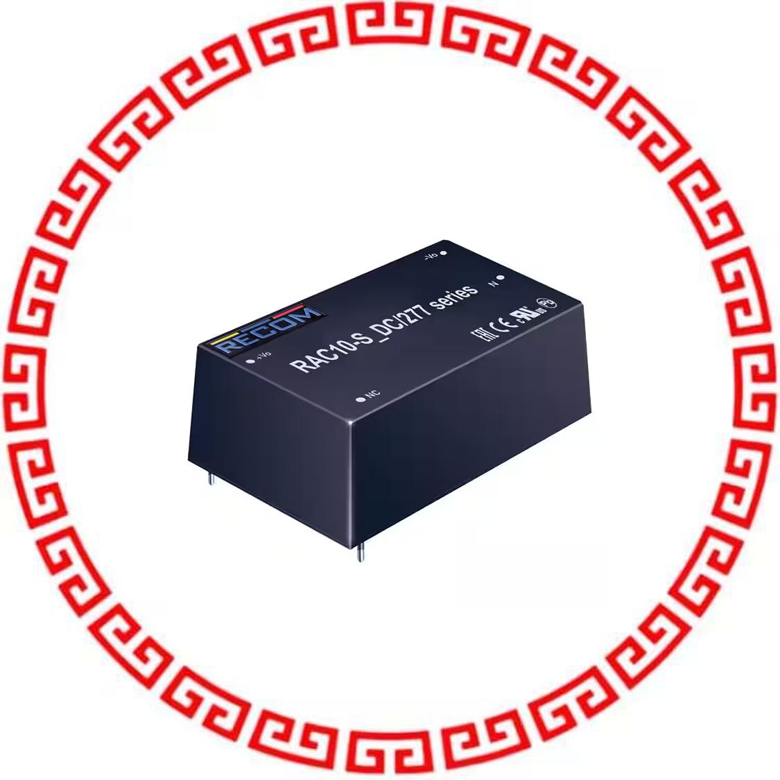 RAC10-15SC/277 AC/DC CONVERTER 15V 670MA 10W