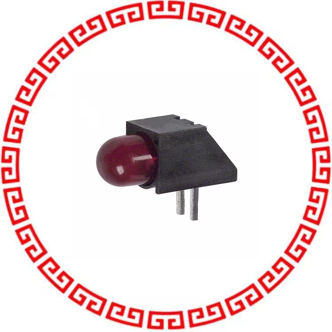 5501107F LED 5MM RT ANG LOW CUR RED PCMNT