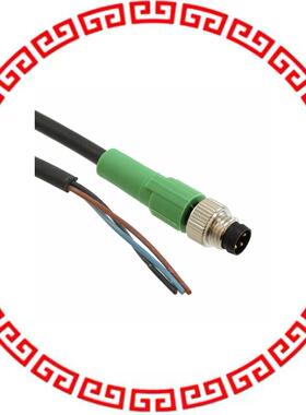 1681664 CBL MALE TO WIRE LEAD 3POS 4.92'