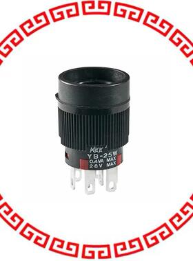YB25WCKG01 SWITCH PUSH DPDT 0.4VA 28V
