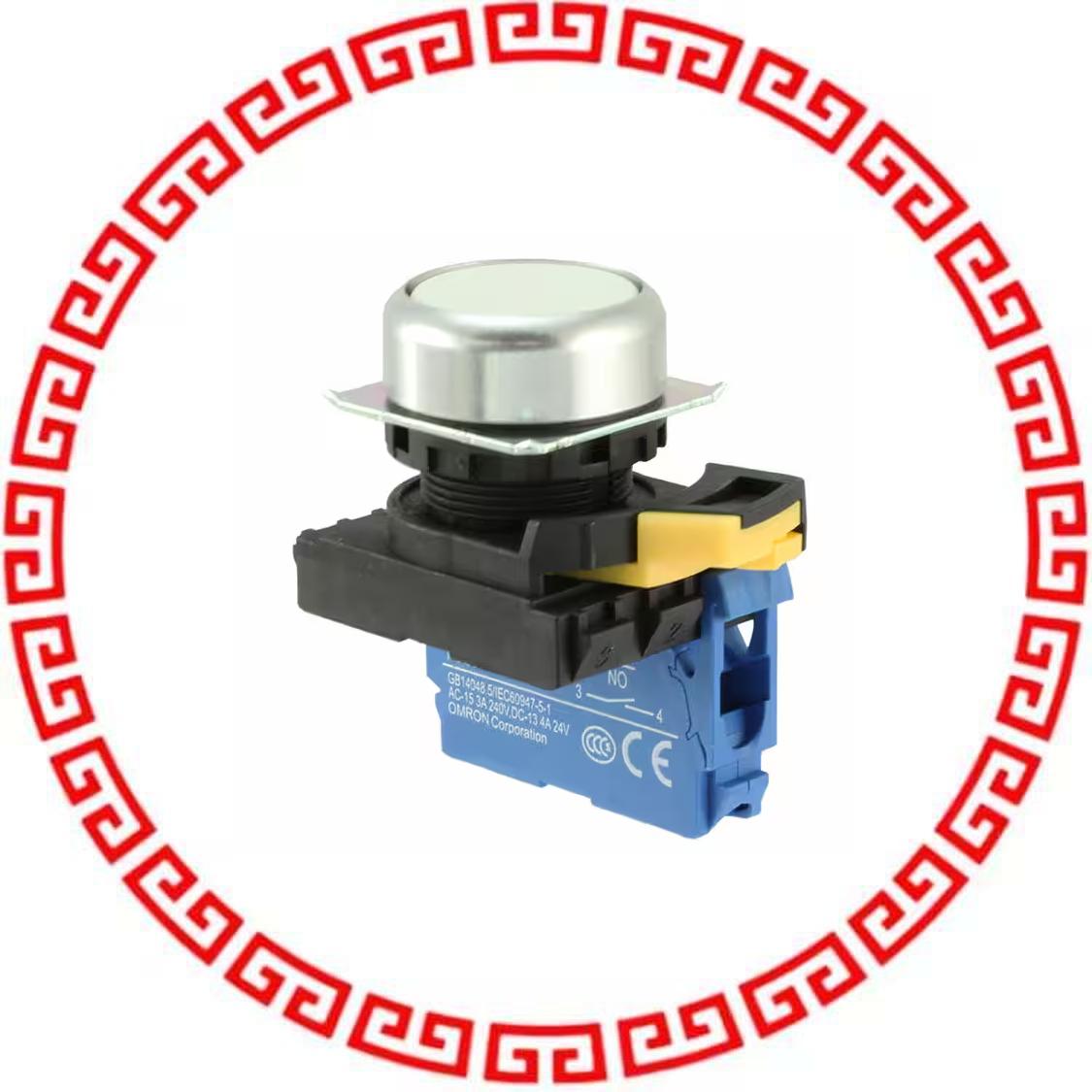 A22NN-RNA-NWA-G100-NN SWITCH PUSH SPST-NO 10A 12