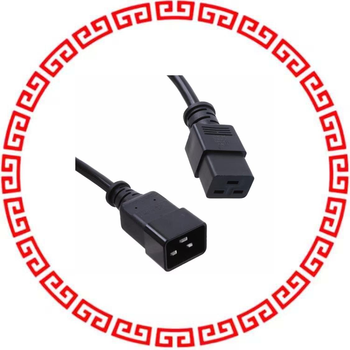 331010-01 CORD 14AWG 3COND M/F BLK 118