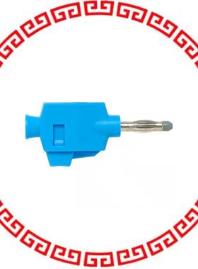 73090-6 CONN BANANA PLUG SLDRLES BLU