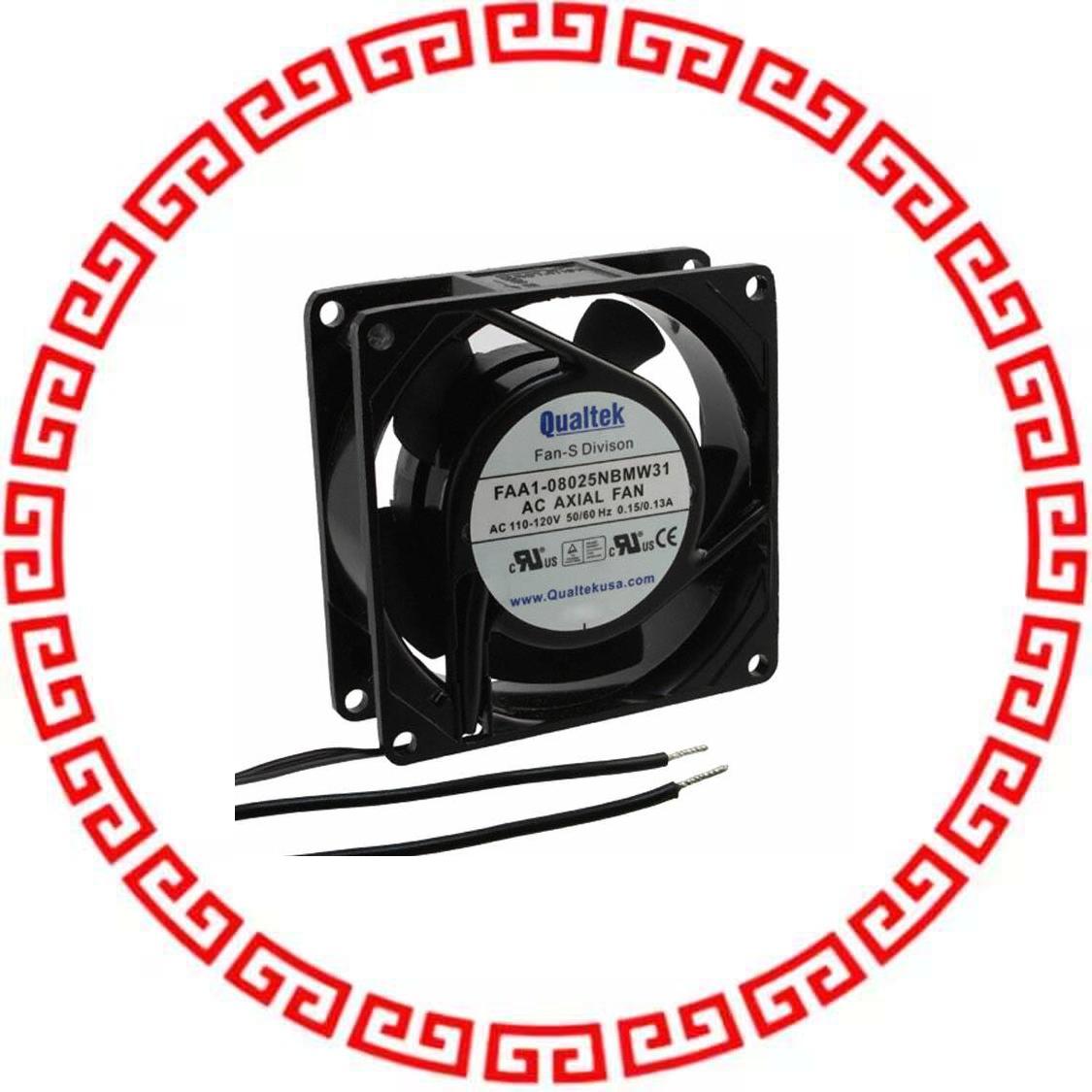FAA1-08025NBMW31 FAN AXIAL 80X25MM 115VAC WIRE