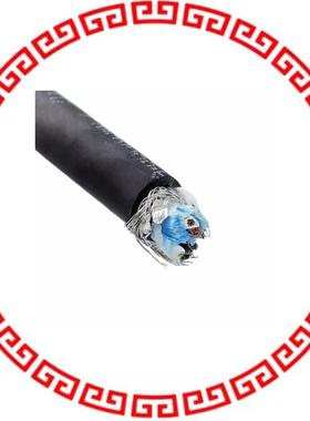 45272 BK005 CABLE 2 PAIR 24AWG BLACK 100'