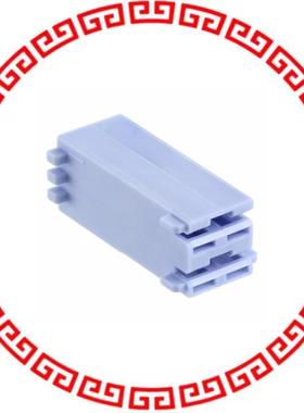 521204-1 CONN RCPT HOUSING 0.25 2POS BLUE