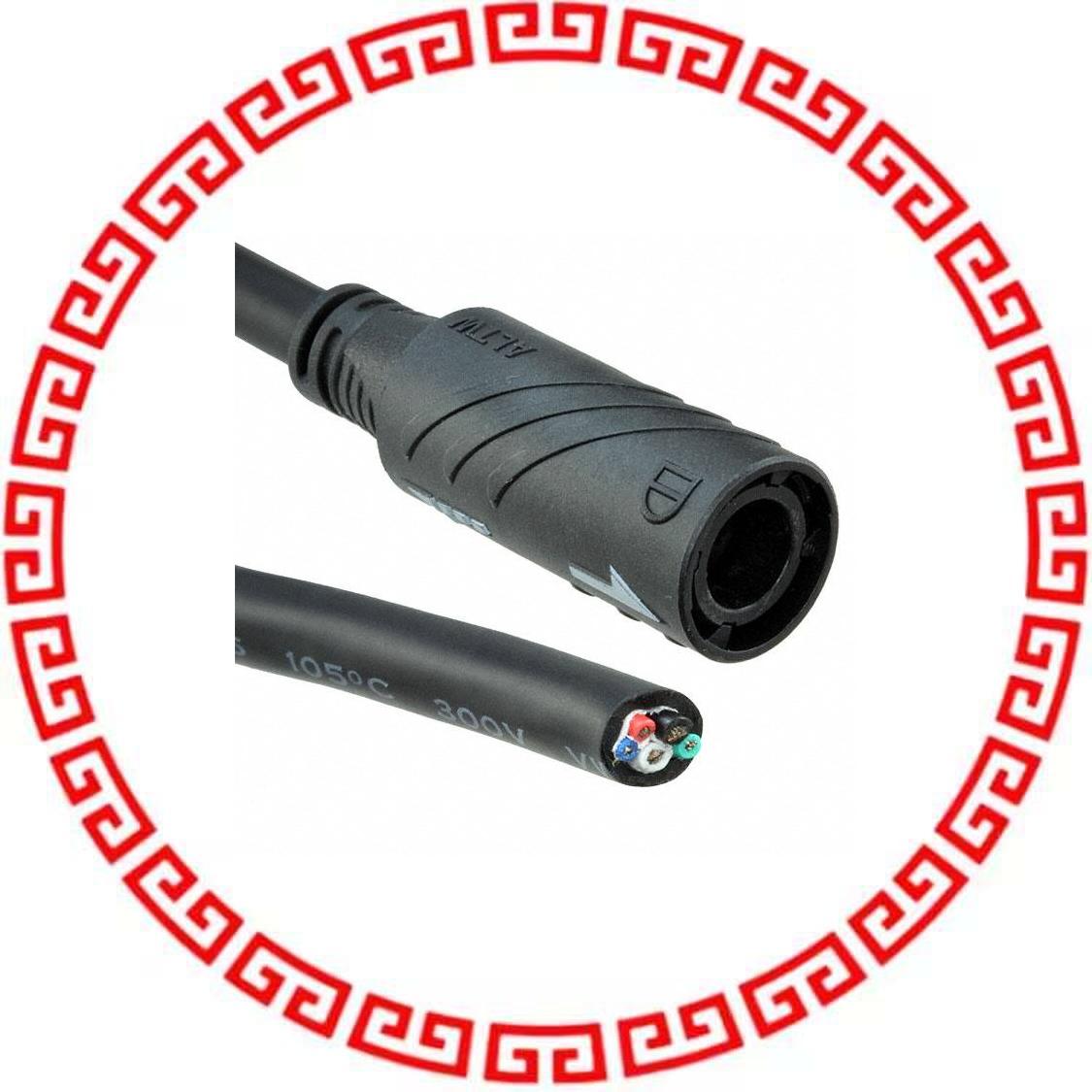 Q8U-05AFFM-QL8A01 CBL FMALE TO WIRE LEAD 5P 3.28'