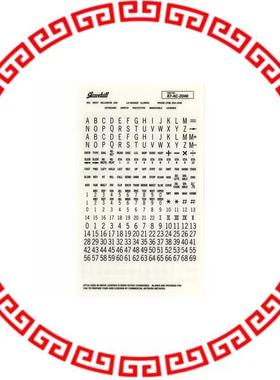 87AC2046 LEGEND SHEET MED. SELF ADHESIVE