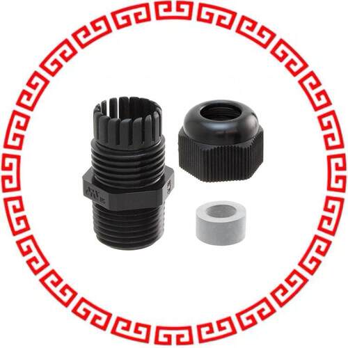 CG-M25-1-BK CABLE GLAND 8-17MM M25 NYLON