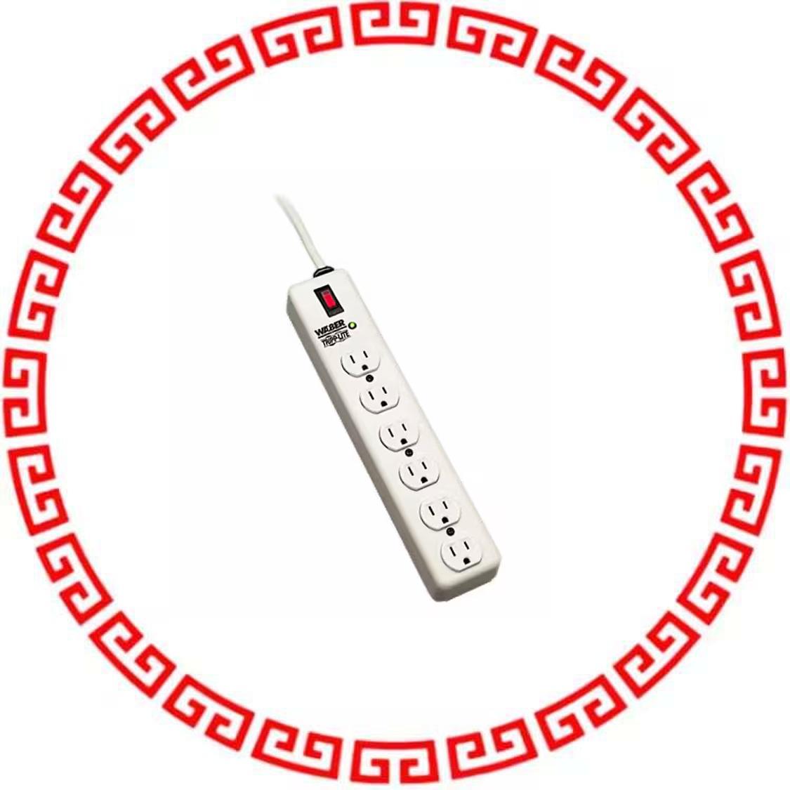 DG115-SI SURGE SUPPRSSR 6OUT 6'CORD METAL