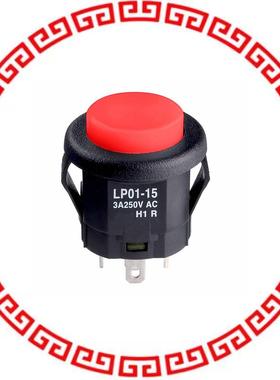 LP0115CMKW015CB SWITCH PUSHBUTTON SPDT 3A 125V