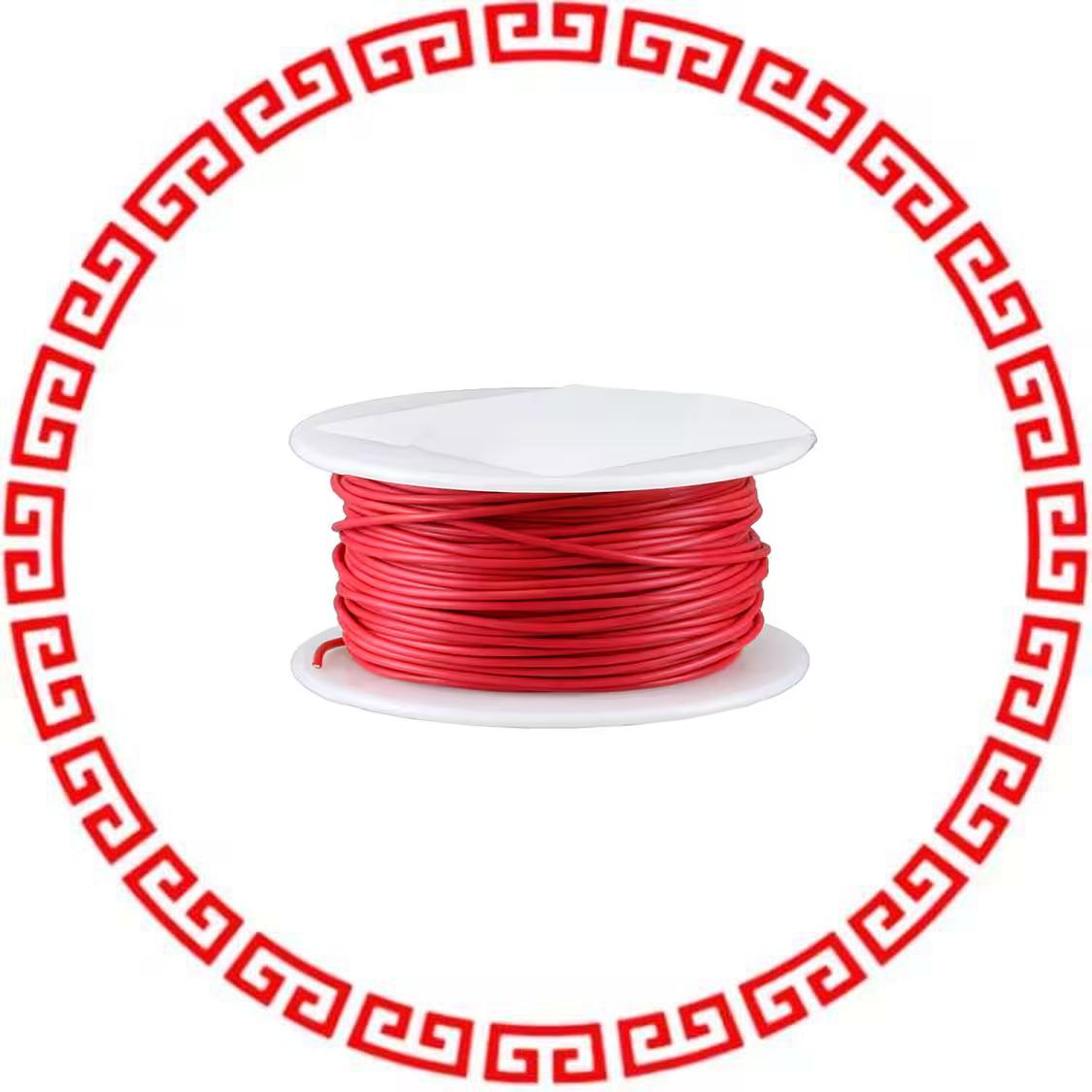 83002 002100 HOOK-UP STRND 26AWG RED 100'