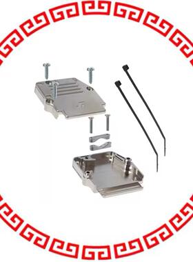 863093C25MLF BACKSHELL DB25 90DEG MET PLASTIC