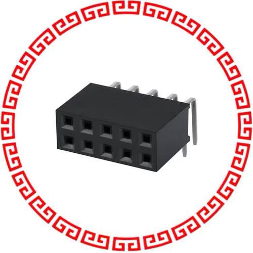 PPTC052LJBN-RC CONN FEMALE 10POS DL .1 R/A TIN