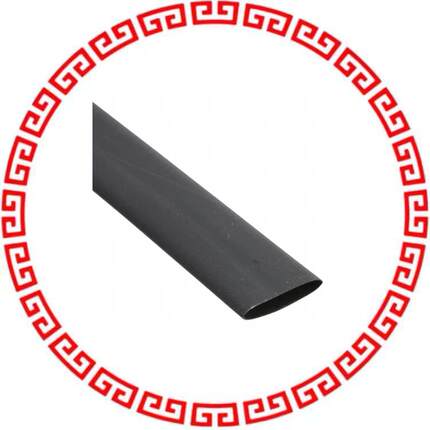 Q2-F3X-1/2-01-QB48IN-5 HEATSHRINK POLY 1/2" BLK 4'