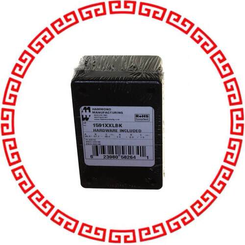 1591XXLBK BOX ABS BLACK 3.43