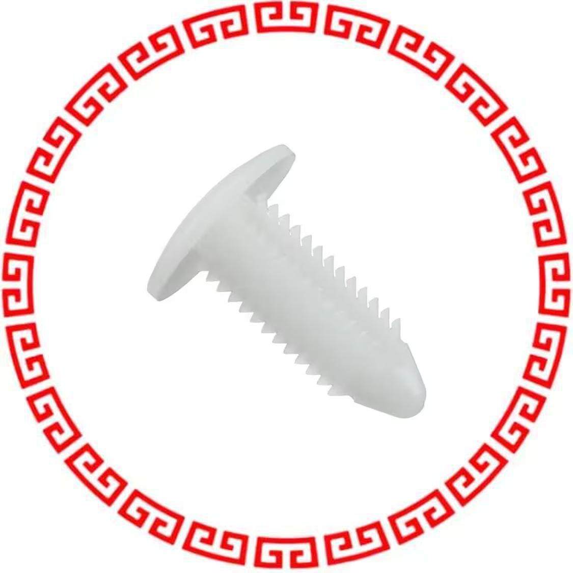 468855 NATURAL NYLON 6 FIR TREE RIVETS,