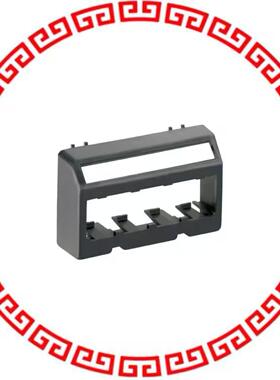 UICFFP4BL FACEPLATE, 4 PORT, FURNITURE, UL