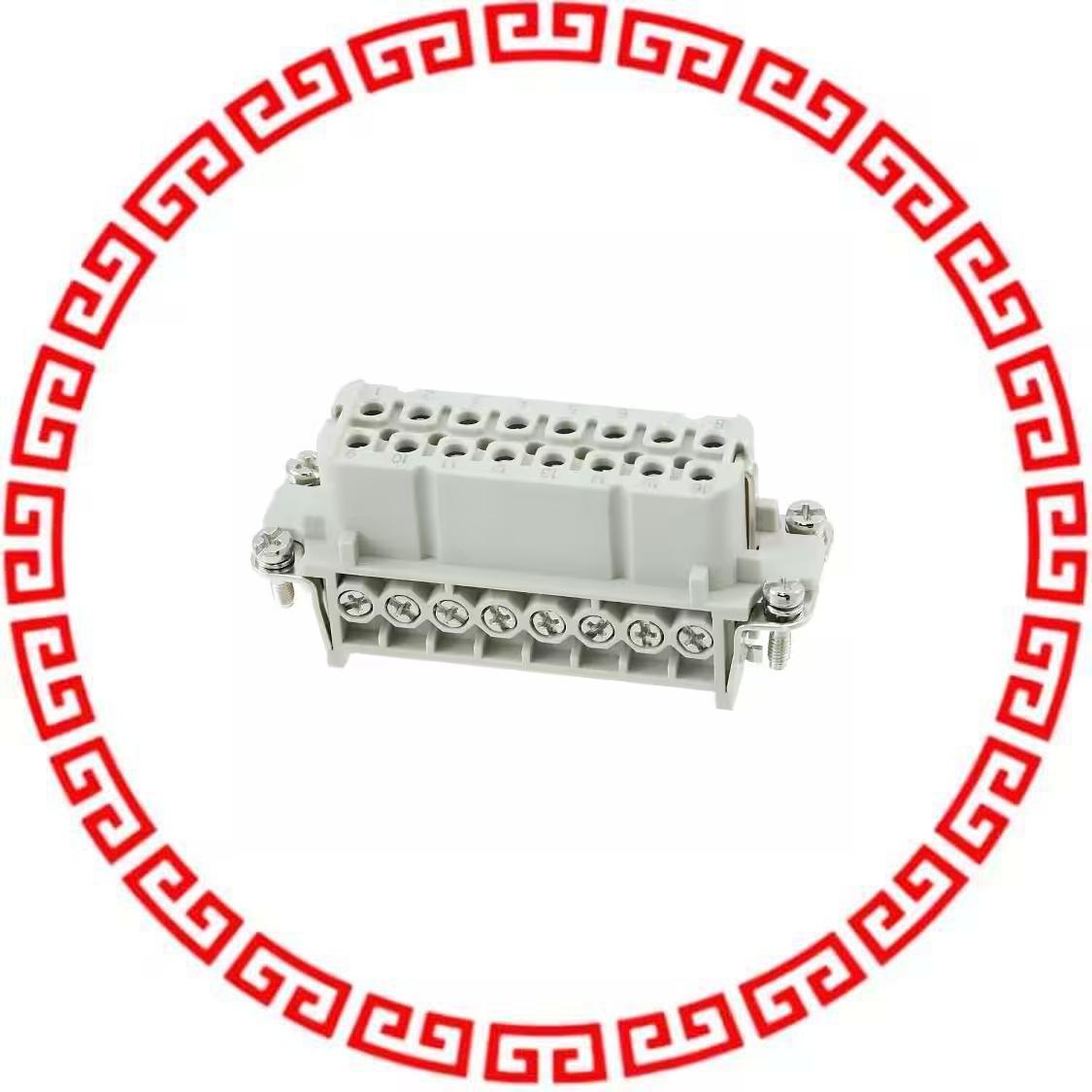 HA-016-F(17-32) INSERT FEMALE 16+1GND SCREW