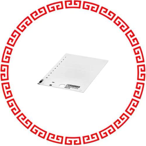 828798 PLASTIC LABEL CARD WHITE UNLABEL