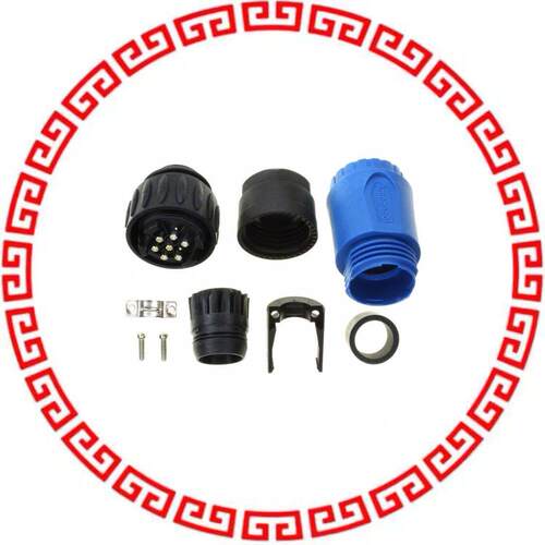 C016 30H006 110 10 CONN PLUG MALE 7POS SILVER SLDR