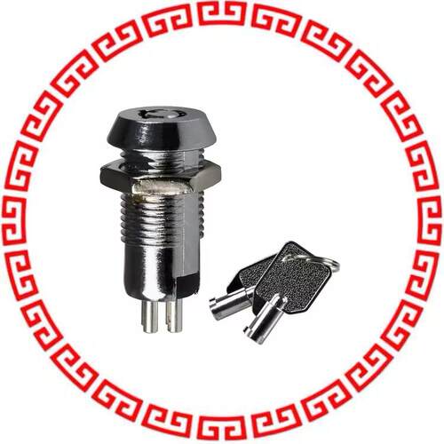 KO103C701 SWITCH KEYLOCK 2POS SPDT 1A 125V
