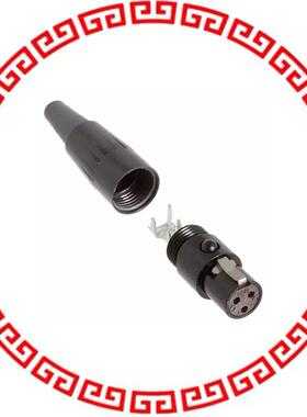TA3FBX CONN PLUG FMALE MINI XLR 3P SLDR