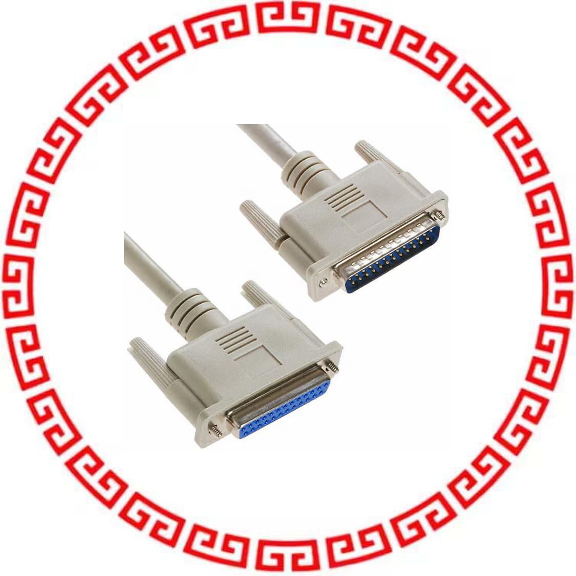 AK734-3 CABLE ASSY DB25 SHLD BEIGE 3M