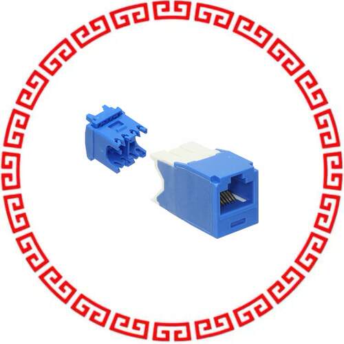 CJ6X88TGBU-24 MINI-COM MODULE, CAT 6A, UTP, 8