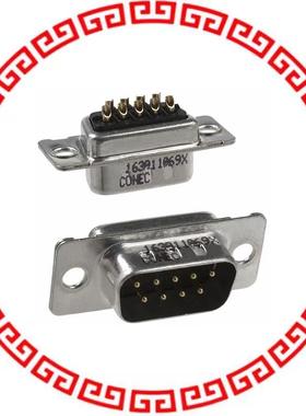 163A11069X CONN DSUB PLUG 9POS STR SLDR CUP