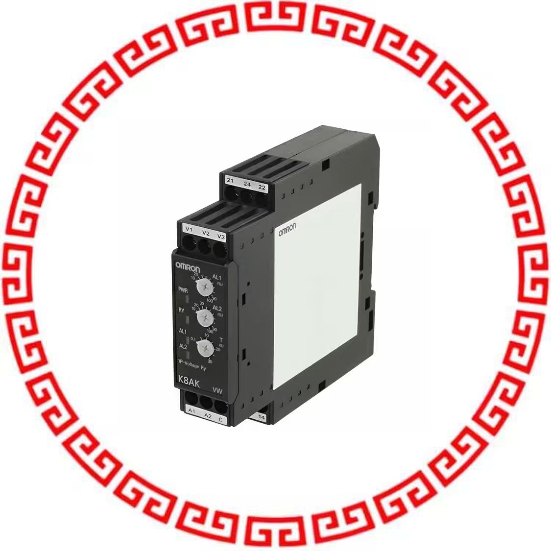 K8AK-VW2 100-240VAC UNDR/OVR VOLT RELAY 1 TO 150