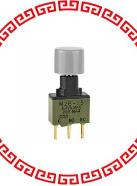 M2B15BA5G03-CH SWITCH PUSH SPDT 0.4VA 28V