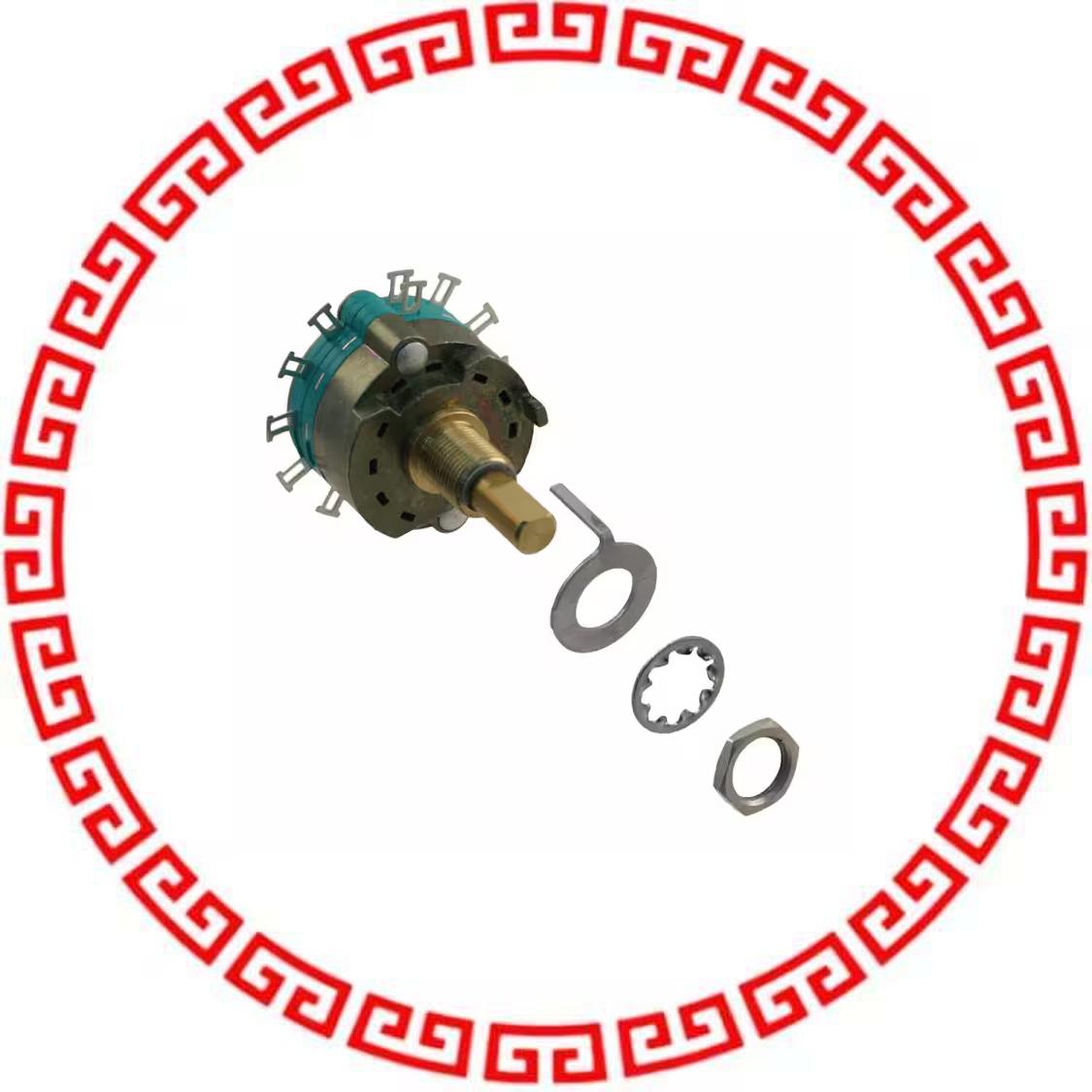 C4D0206N-A SWITCH ROTARY 2-6POS 300MA 125V