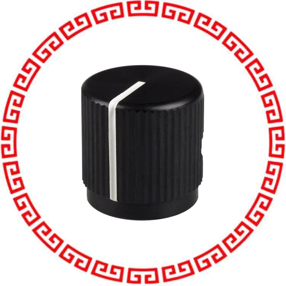 JD-63-4-7 KNOB KNURLED 0.236 METAL