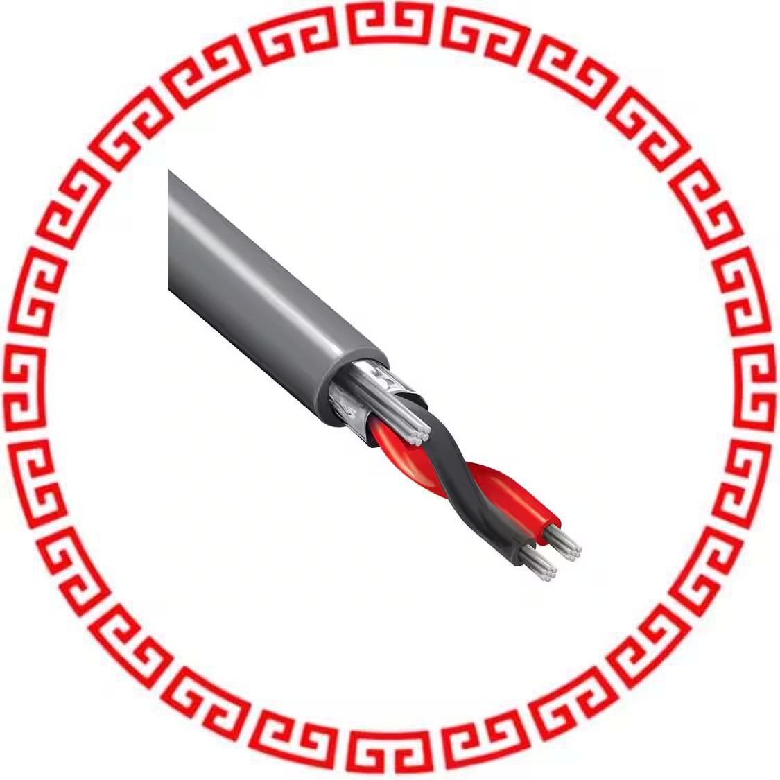 9501 060100 CABLE 2COND 24AWG CHROME 100'