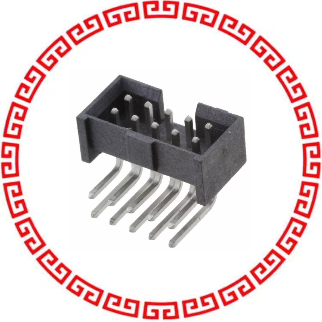LTMM-105-02-T-D-RA CONN SHROUD STACKER 10POS RA