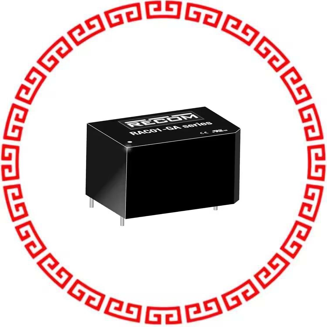 RAC01-12SGA AC/DC CONVERTER 12V 1W