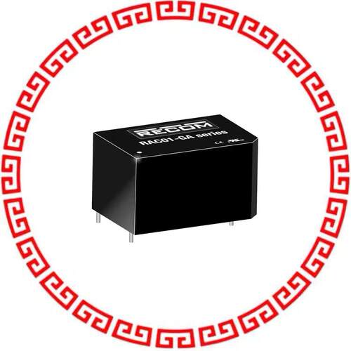 RAC01-12SGA AC/DC CONVERTER 12V 1W