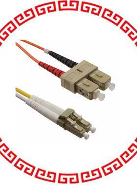 912M-2-1-01000-PL FIBER OPTIC CBL LC-SC DUPLEX 10M