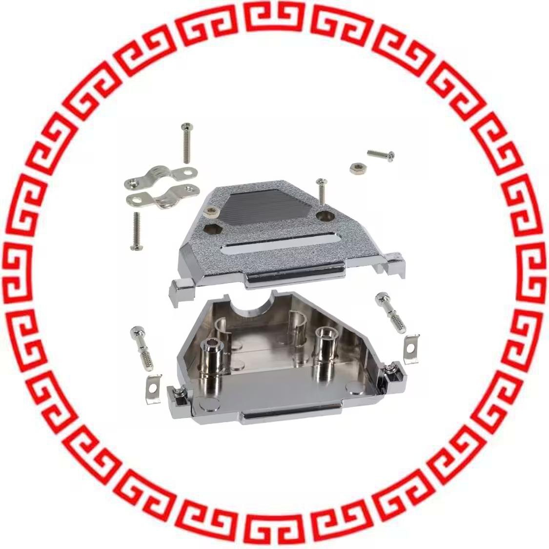 977-037-020R121 BACKSHELL DB37 METALIZED PLASTIC