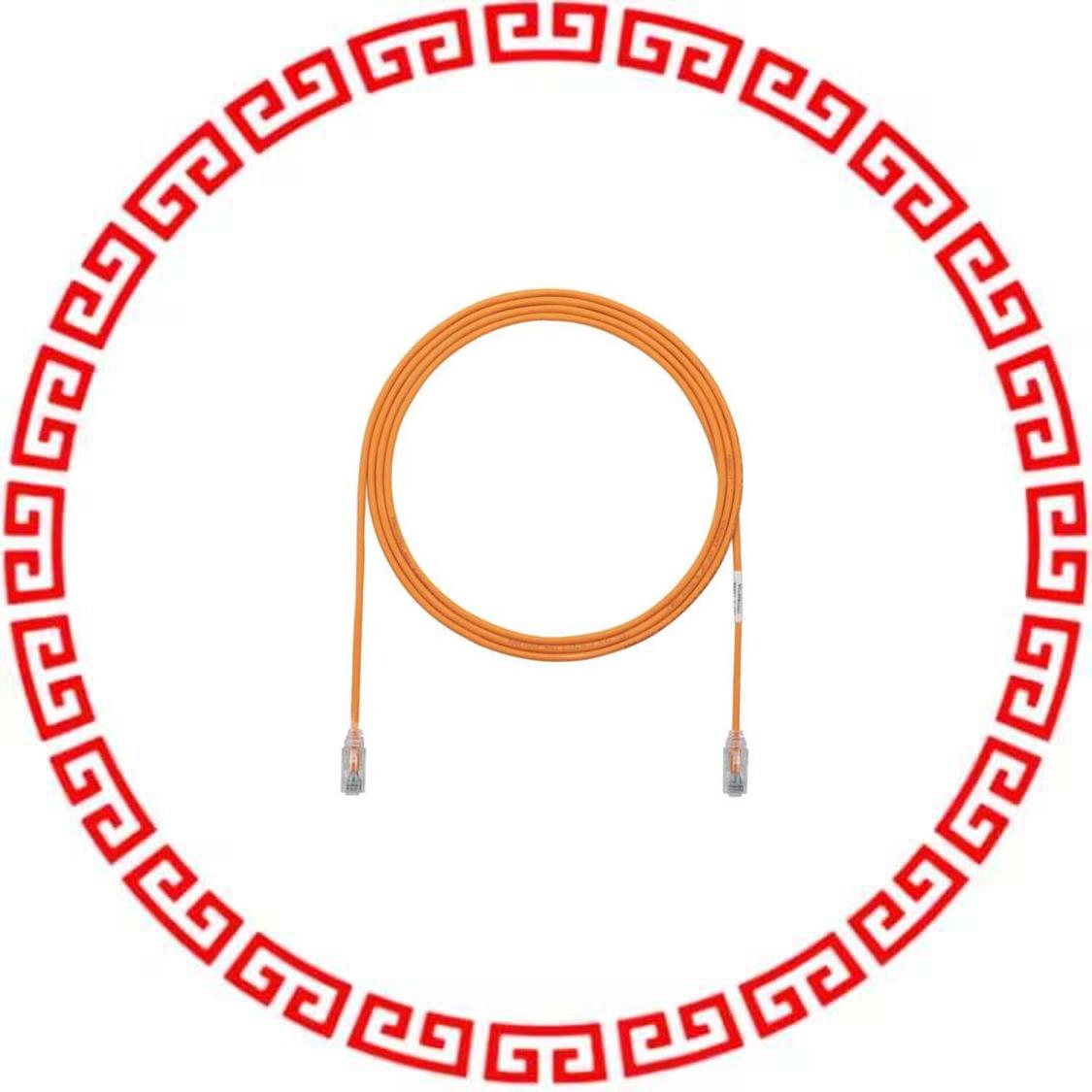 UTP28SP3OR COPPER PATCH CORD, CATEGORY 6 PE