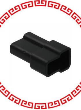 480116-3 CONN MALE TAB HSG 0.25 2POS BLK